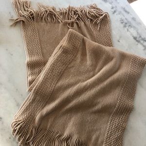 Knit Shawl / Stole - Blush Cream Color
